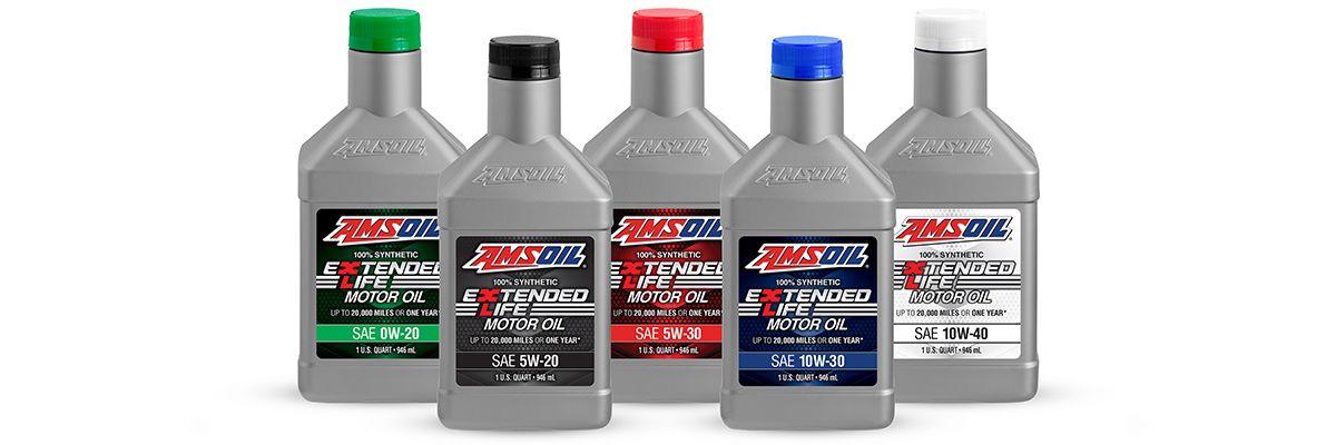 New AMSOIL Extended-Life 100% Synthetic Motor Oil