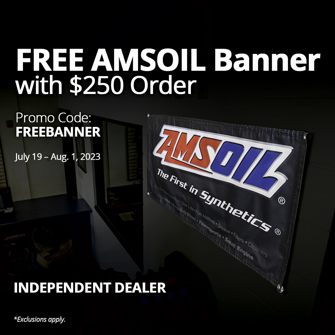 Sell AMSOIL From Retail Store Banner Promo