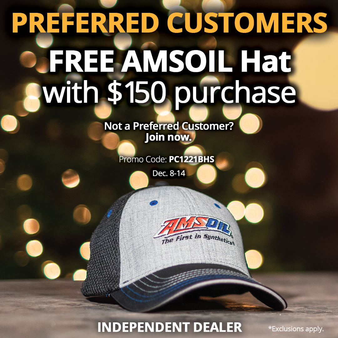 AMSOIL Coupon Code Free Hat
